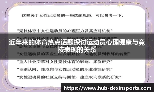 近年来的体育热点话题探讨运动员心理健康与竞技表现的关系